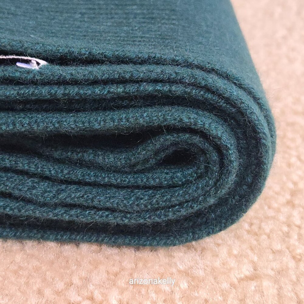 NWT Naked Cashmere 100% Cashmere Scarf Green Evergreen - Picture 15 of 16